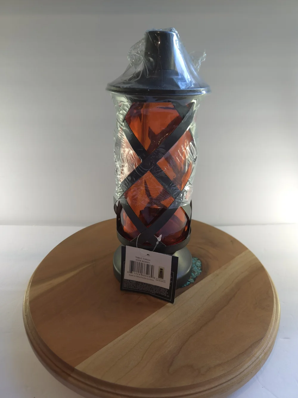Infinity Table Torch Orange Patio Garden Light